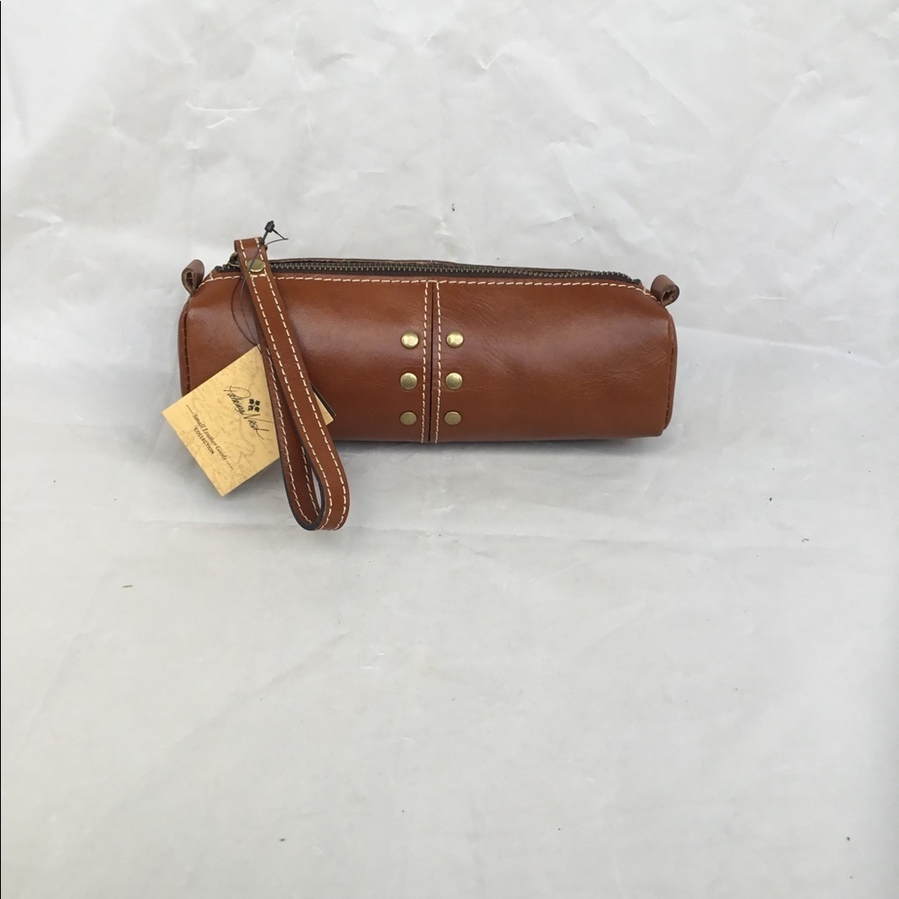 Patricia Nash leather wristlet bag